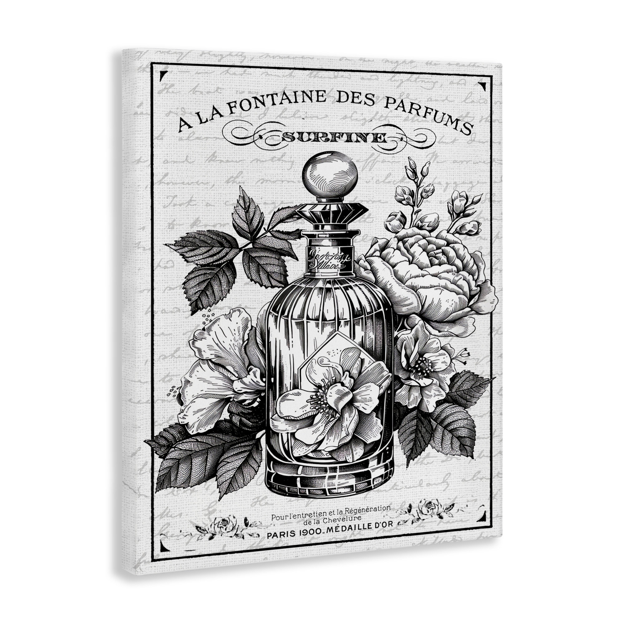 Ophelia & Co. Vintage French Perfume & Blossoms Canvas, design by ...