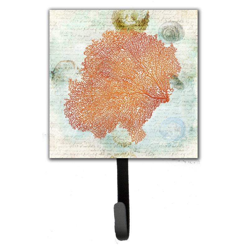 Porte-laisse corail et crochet à clé