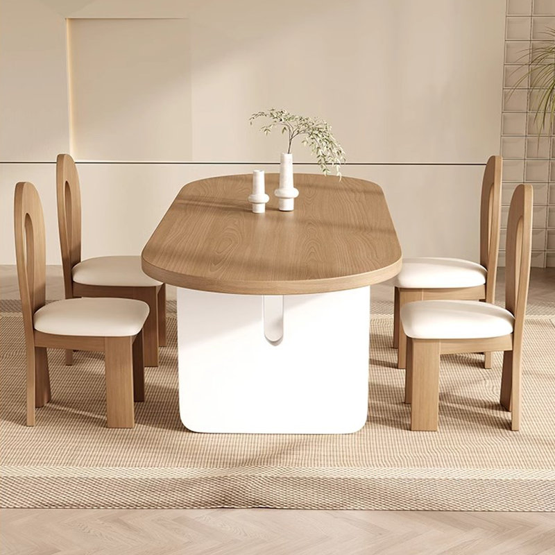 Ensemble de salle à manger Zanilah, Blanc, H 29,53 po x L 86,61 po x l 35,43 po, 5