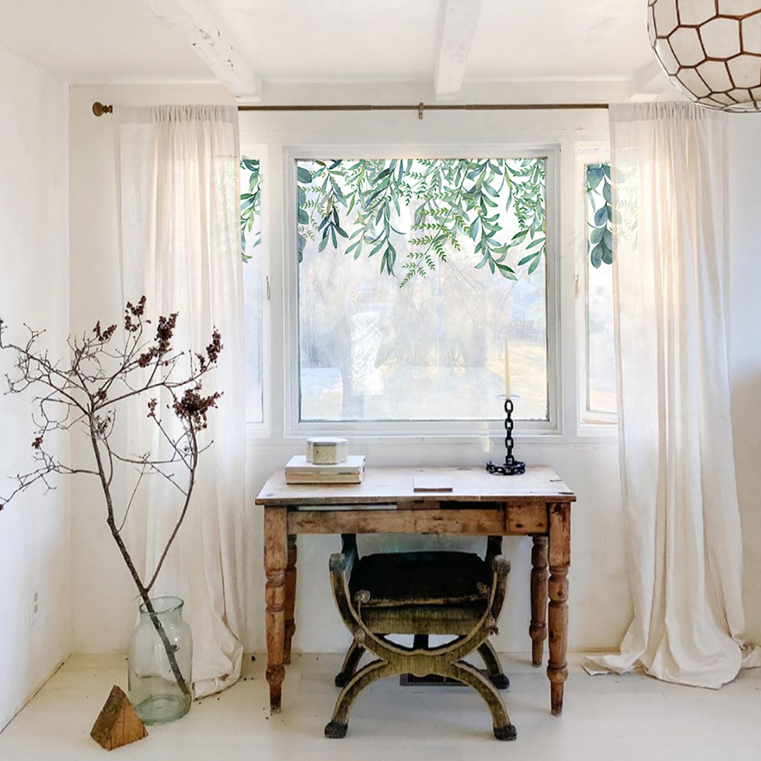 Eucalyptus Plants & Flowers Static Cling Window Decal Winston Porter