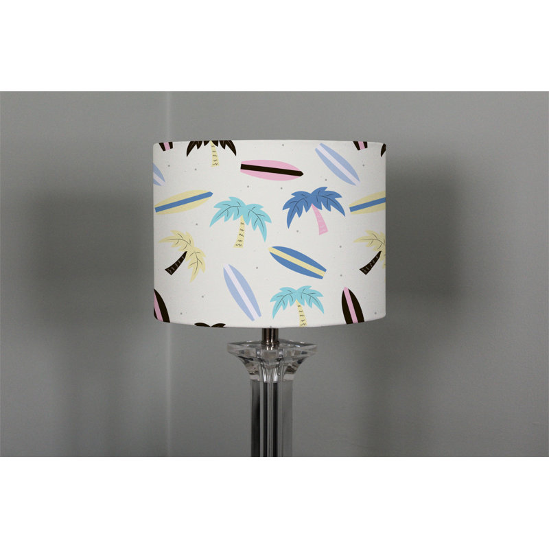 Cotton Drum Lamp Shade ( Uno ), 22cm H x 25cm W x 25cm D