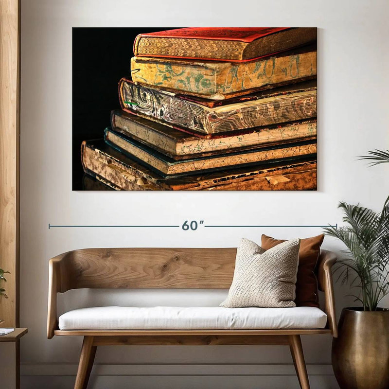 Kerner Antique Books, 34" H x 51" W