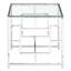 Redd Glass Top Sled End Table