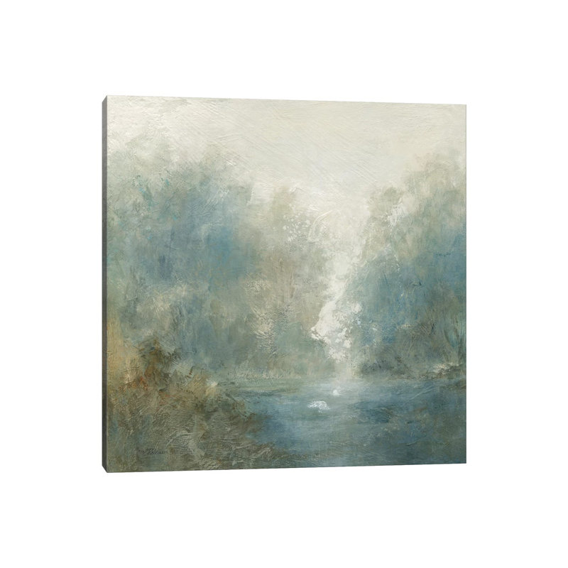 «Quiet Mist» par Carol Robinson - reproduction imprimée, Pas de tapis, Toile tendue, H 48 po x l 48 po x 1,5 po