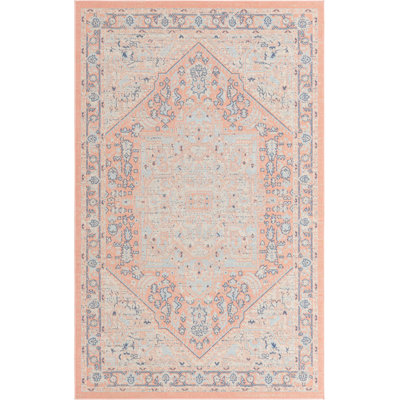 Tapis traditionnel rouge Marciel