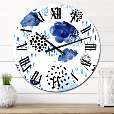 Horloge murale Polka