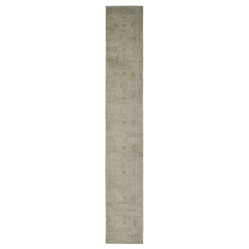 Davey Hand Knotted 3x17 Ivory Runner