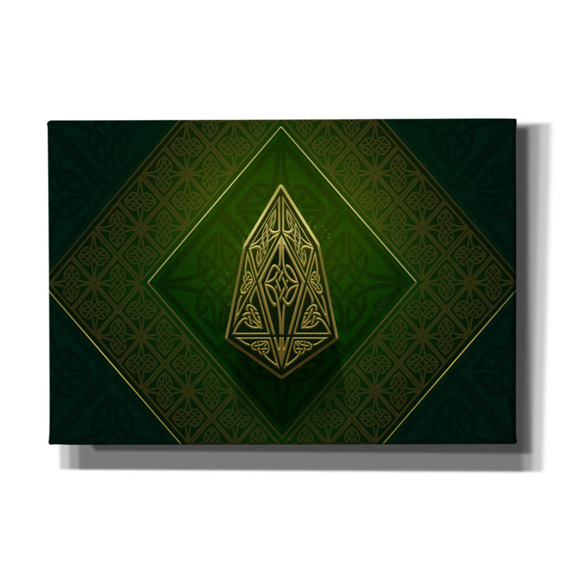 «Celtic Knot EOS Crypto» par Katalina, art mural sur toile, H 18 po x l 26 po x P 0,75 po