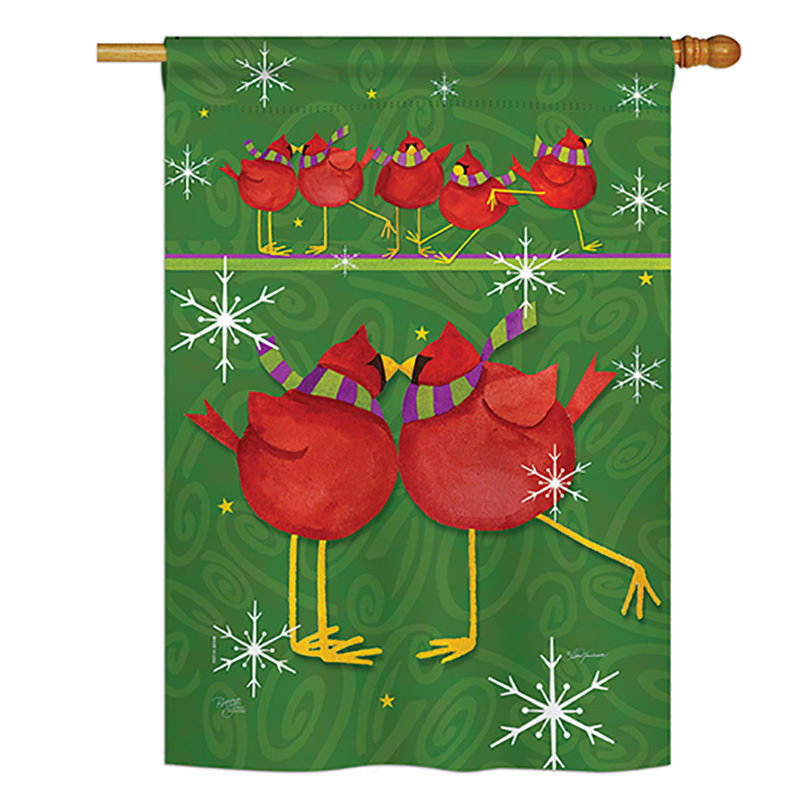 Polyester à 2 côtés 40 x 28 po drapeau maison Callin