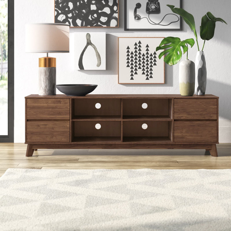 Grossi 71''W Media Console for TVs up to 85", Brown