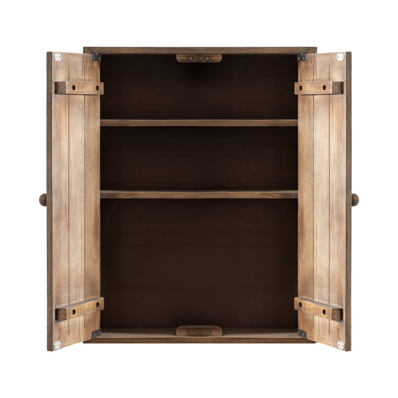 Armoire murale haute en bois sculpté Galienne