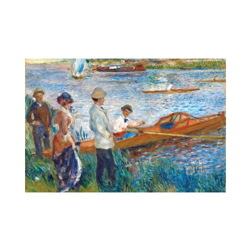 Oarsmen At Chatou, 1879 by Pierre-Auguste Renoir - Wrapped Canvas Painting, 101.6 cm H x 66.04 cm W x 3.175 cm D