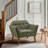Merrylite  37" Wide Upholstered Armchair with Tufted Backrest-662168987