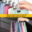 Space-Saving Rotating Closet Organizer Hangers With Anti-Slip Clips For Leggings, Pants, Jeans, Hats, And More - Efficient Wardrobe Storage Solution