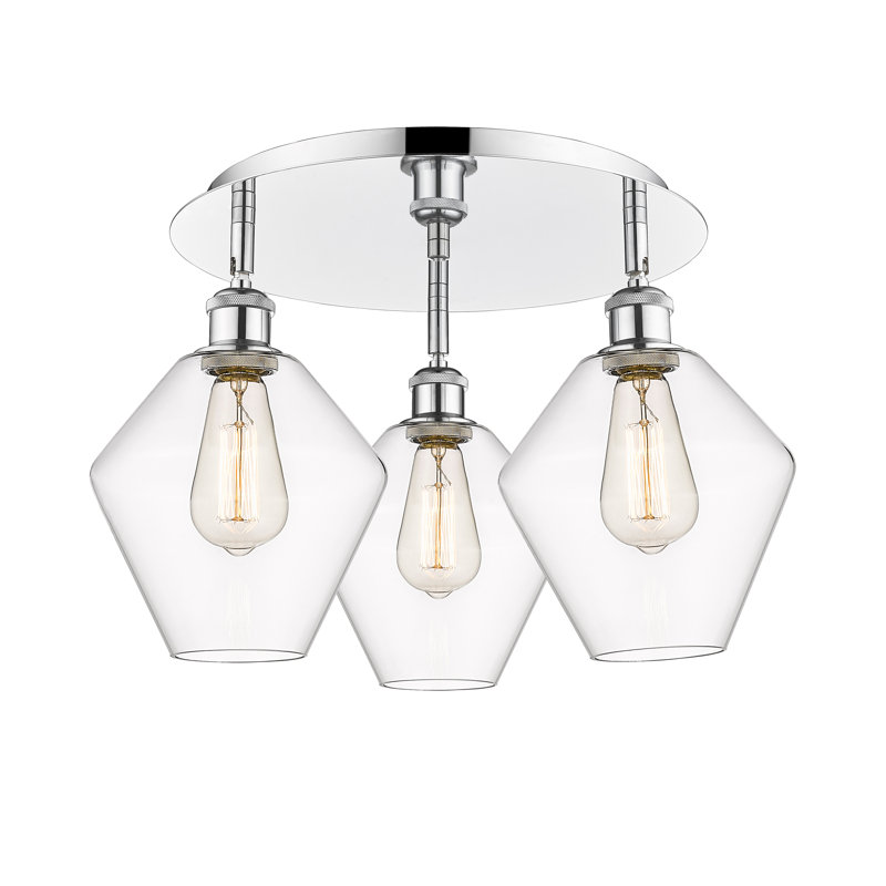 Plafonnier encastré Amylea, Transparent, Chrome poli