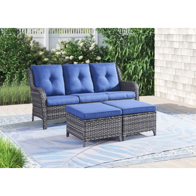Bonia 72.44'' Wide Straight Patio Sofa with Cushions