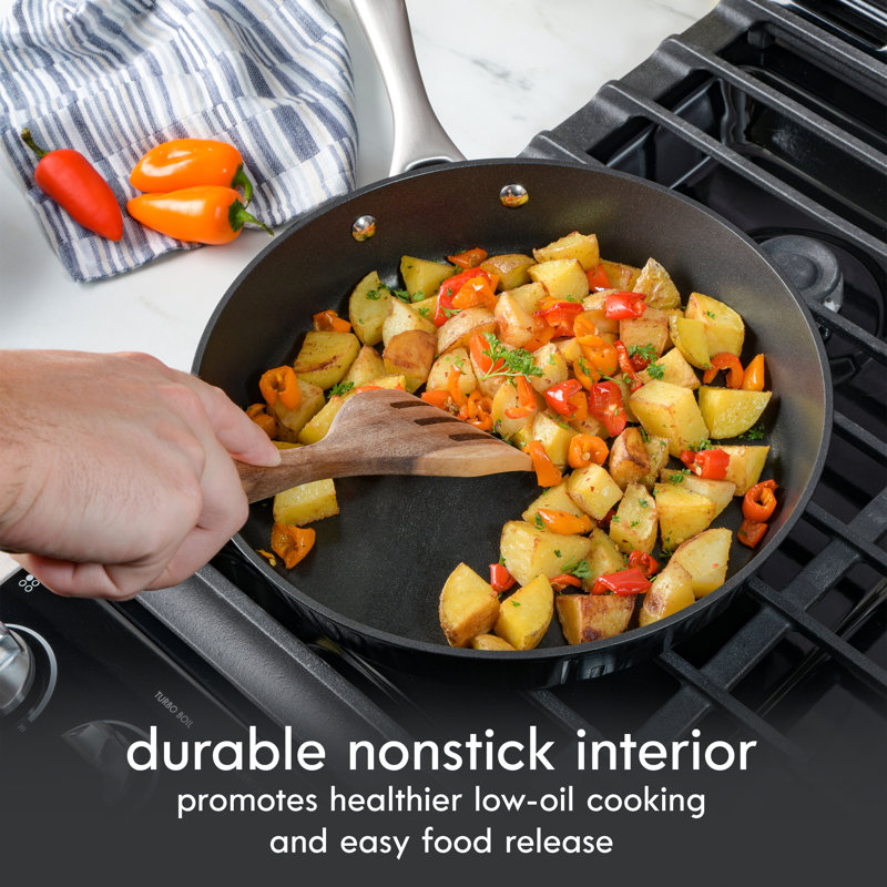 Batterie de cuisine antiadhésive en aluminium 10 pièces Kenmore