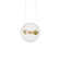 Luminaire suspendu sphère 2 lumières Otto