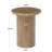 23.6" Tall Pedestal Wood Round End Table