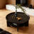 Retro Black Solid Wood Round Coffee Table-120598108