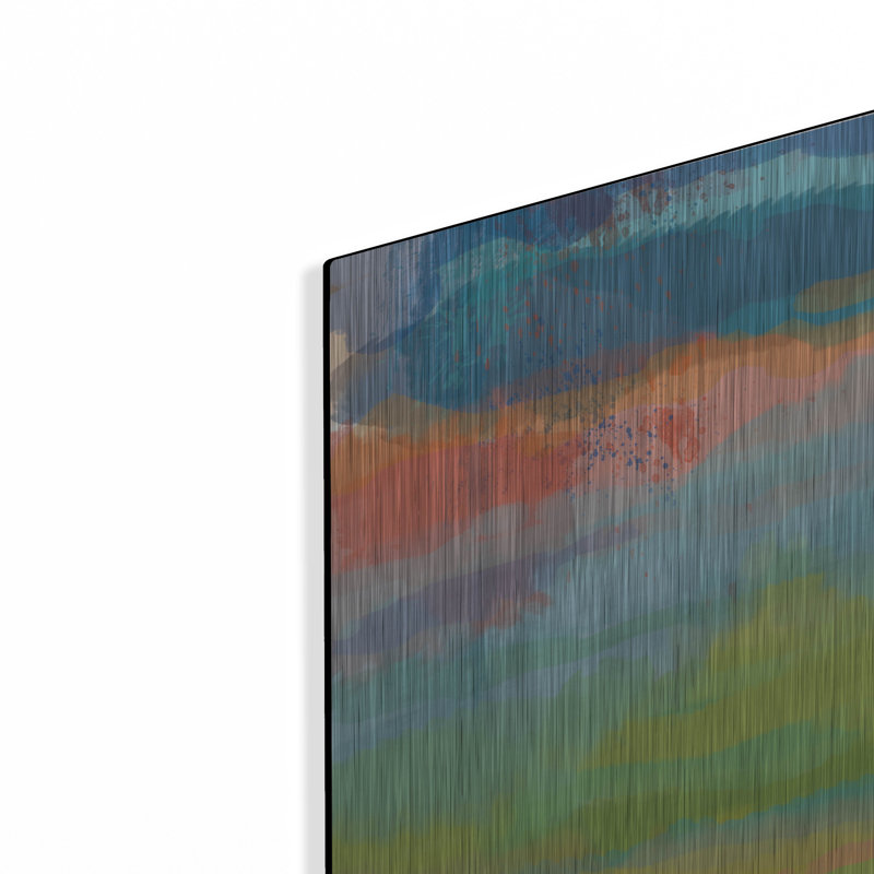 Art mural en métal Winston Porter «Coral Sky» par Jan Weiss, H 16 po x l 12 po