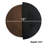 "Eclipse" Two-Tone Spruce Wood Hand-Painting Decorative Wall Panel - Decorative Wall Accessory