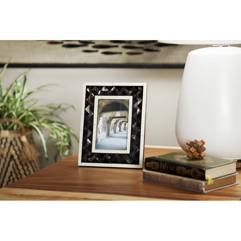 Cadre photo rectangulaire en résine Minerva