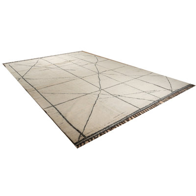 Hand Knotted Wool Geometric Area Rug