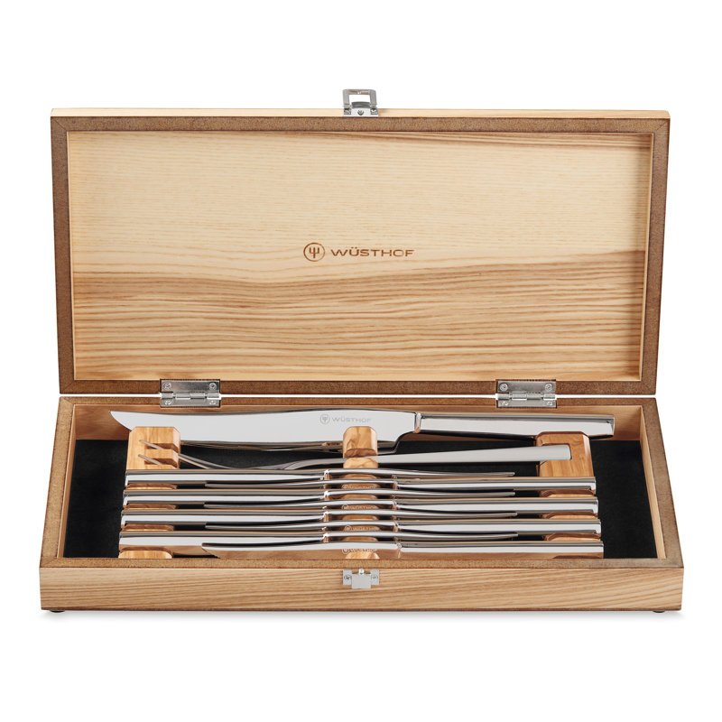 WÜSTHOF 10-piece Stainless Steak And Carving Knife Set