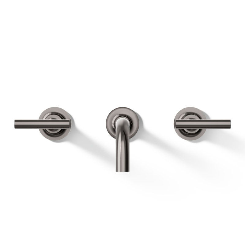 Purist Wall Mounted Bathroom Faucet, Lever Handle, Vibrant Titanium