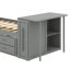 Lit plateforme simple en bois avec bureau et tablette de rangement-1761146412