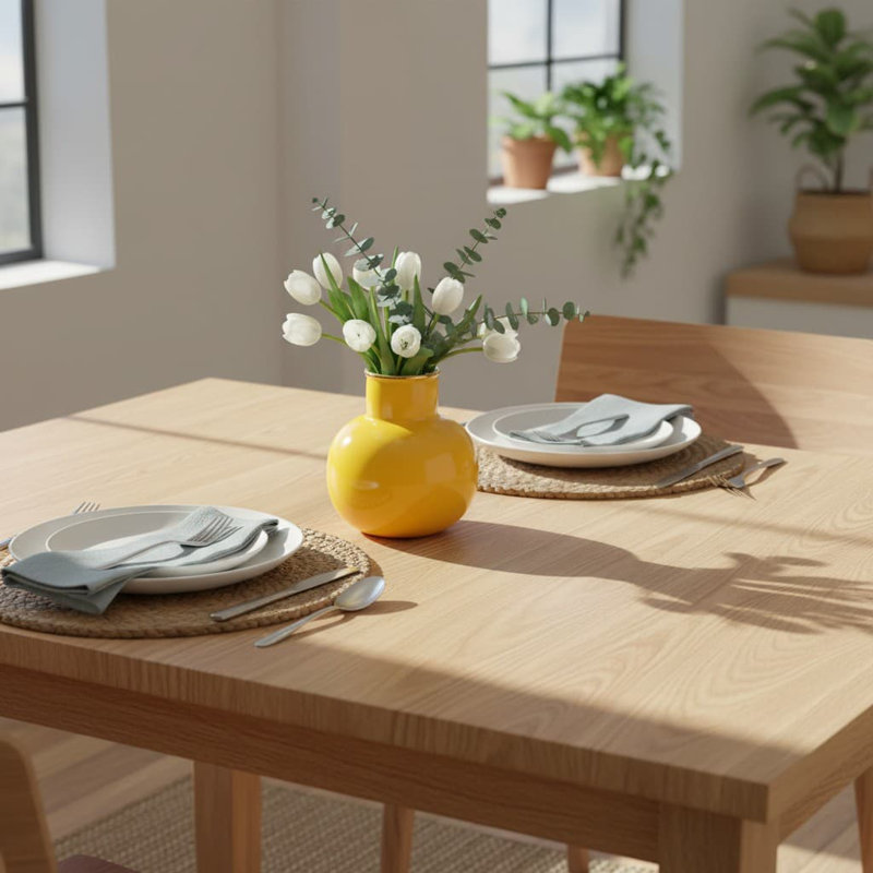 Porcelain Table Vase, Yellow