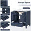 Meuble-lavabo bleu 30 po avec lavabo et rangement pour salle de bain