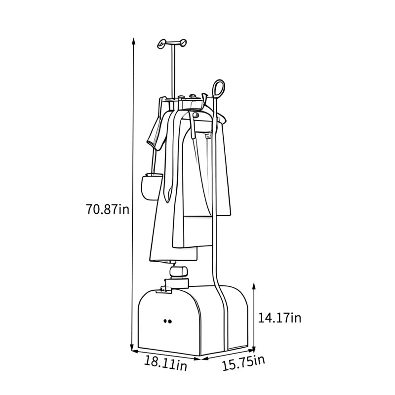 Sturdy Coat Rack with Drawers
