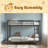 Metal Twin XL Over Twin XL Bunk Bed For Teens And Adults,Space-Saving/Noise Reduced/No Box Spring Needed-1523923113
