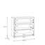 94.8 cm W Chest of 3 Drawers-827693280