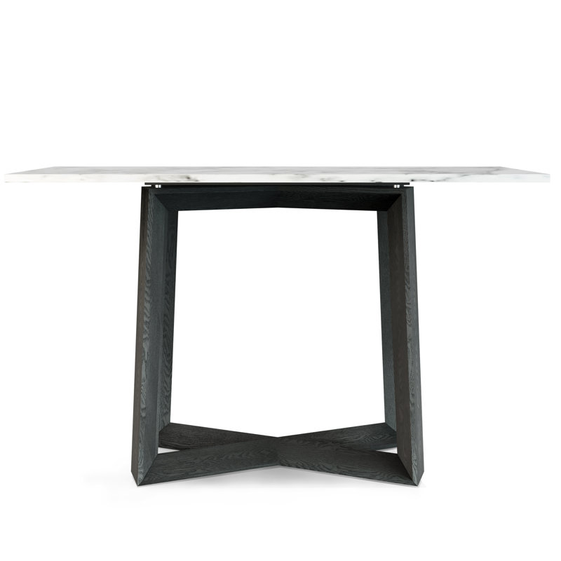 Caydance Marble Top Console Table, 73.2cm H x 120cm W x 40cm D