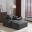 Chaise longue surdimensionnée avec 3 coussins confortables-1111919525