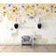 Yellow Flower Horned Deer British Floral Removable Wallpaper-823220520