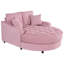 Canapé-lit moderne en chenille de 51 po avec siège touffeté et coussins détachables Modern Glam-125298593