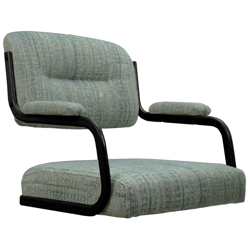 Tabouret de bar pivotant 30 po Jomiah, Noir, Bleu
