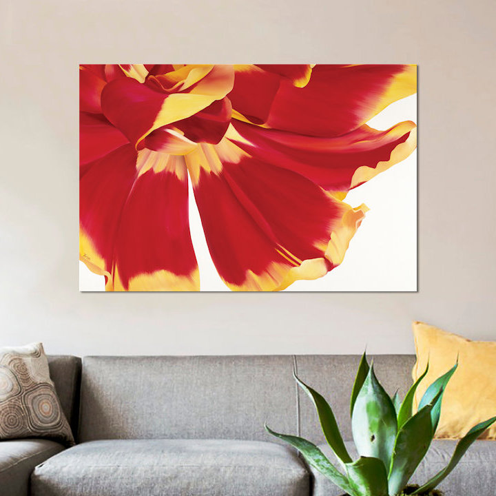 « floriade iii », impression sur toile, H 26 po x l 40 po x P 1,5 po, Toile tendue, Pas de tapis