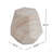 Outdoor/Indoor Lightweight Concrete Side Table,Hexagonal Round Travertine Accent Table