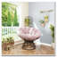 360° Swivel Indoor Outdoor Rattan Chair with Soft Thick Cushion-1825551348