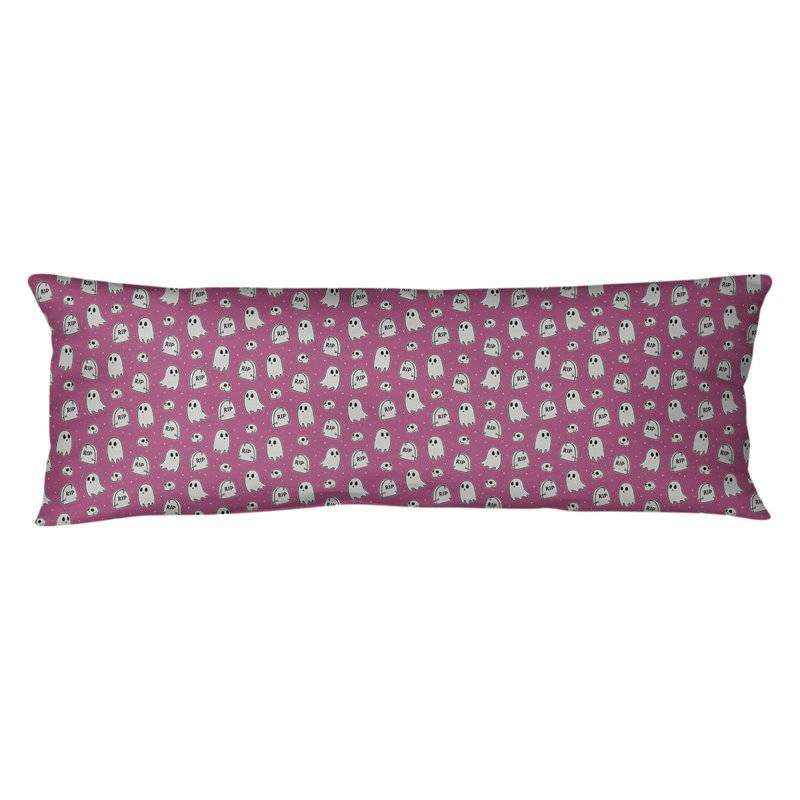 Oreiller rectangulaire, Bourre en polyester, Molleton moelleux, Rose