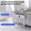 Borough Wharf 457.2mm W Double Bowl Stainless Steel Freestanding Kitchen Sink with 1 Faucet Hole