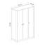 Armoire blanche moderne Ayreanna avec panneau de particules enduit de mélamine à 100%, 47,2 po x 71,7 po x 18,9 po | Épaisseur: 0,71 pouce | Conception élégante et fonctionnelle pour organiser les vêtements et les accessoires, durable et élégante