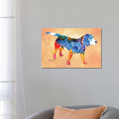 Beagle Dog by Jo Lynch - Wrapped Canvas Gallery-Wrapped Canvas Giclée