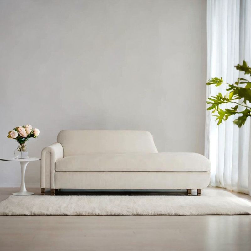 Chaise longue rembourrée Tatisha, Accoudoir à gauche (vu de face)