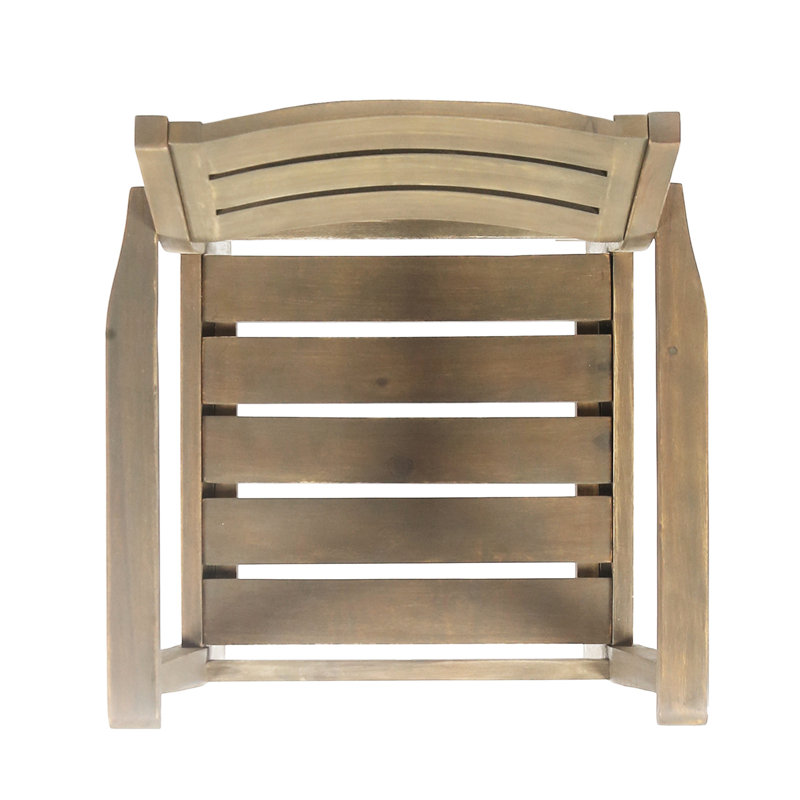 Wood Armchairs 2, Grey. Perfect For Backyard, Poolside, Garden Outdoors. , 350 Lbs Weight Capacity Support, Gray